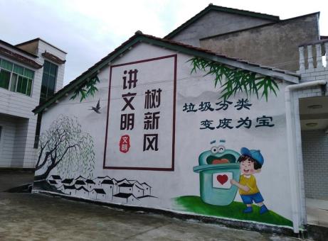 江华墙绘是现在流行的墙体广告